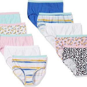 Fruit of the Loom Girl Cotton Brief Panties 10 Pck
